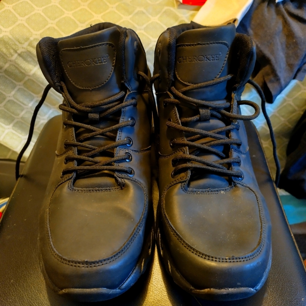 Cherokee Boots Black Sz 13 minor wear